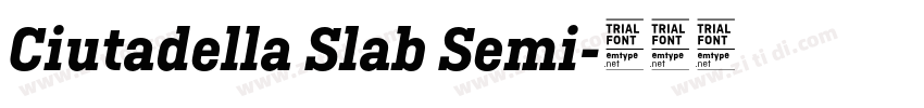 Ciutadella Slab Semi字体转换 Ciutadella Slab Semi字体转换